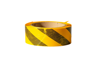 AI generated Construction Tape on Transparent Background png