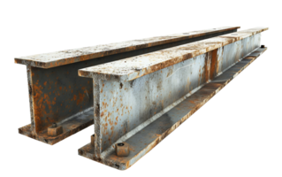 AI generated Steel Beam on Transparent Background png