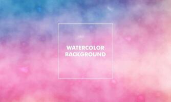 gradient abstract textured pastel watercolor background with beauty colorful color vector