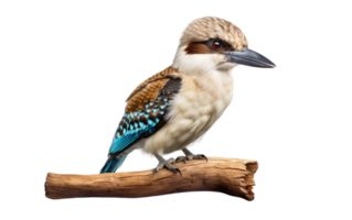 ai generado fauna silvestre Kookaburra en transparente antecedentes. png