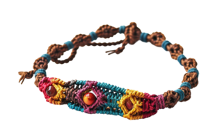 AI generated Boho Macrame on the transparent background, PNG Format