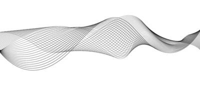 resumen ondulado antecedentes. moderno ola antecedentes. negro línea en blanco antecedentes. resumen fluido ola líneas antecedentes. vector