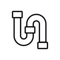 plumbing pipe icon vector design template simple and clean