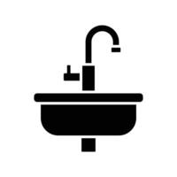 lavabo icono vector diseño modelo sencillo y limpiar