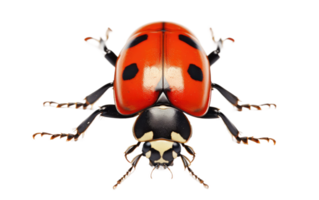 AI generated Lady bug On Transparent Background. png