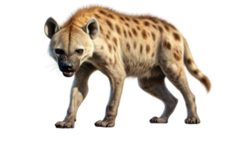 AI generated Hyena Portrait On Transparent Background. png