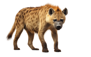 ai généré majestueux hyène sur transparent Contexte. png