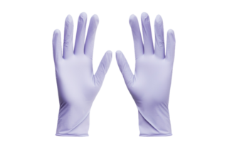 AI generated Sterile Medical Gloves On Transparent Background png