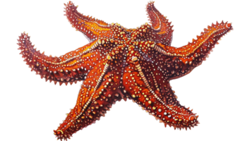 AI generated Starfish on Transparent Background png