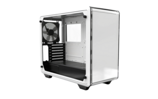 AI generated Computer Case Showcase On Transparent Background png