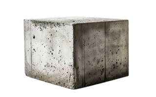 AI generated Concrete Blocks on Transparent Background png