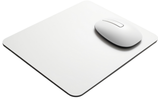 AI generated White Mouse On Transparent Background png