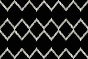 Traditional Ethnic ikat motif fabric background pattern geometric .African Ikat embroidery Ethnic oriental pattern black background wallpaper. Abstract,vector,illustration.Texture,frame,decoration. vector