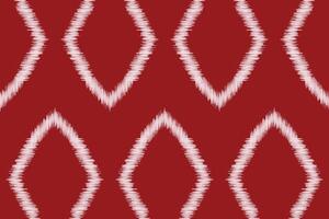 Traditional Ethnic ikat motif fabric pattern geometric style.African Ikat embroidery Ethnic oriental pattern red background wallpaper. Abstract,vector,illustration.Texture,frame,decoration. vector