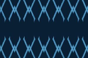 Traditional Ethnic ikat motif fabric pattern geometric style.African Ikat embroidery Ethnic oriental pattern blue background wallpaper. Abstract,vector,illustration.Texture,frame,decoration. vector