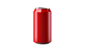 AI generated Red Beverage Can On Transparent Background png