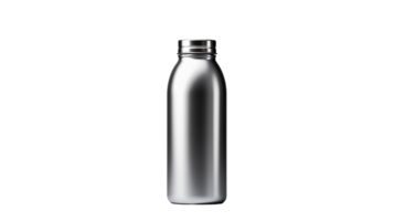 AI generated Metallic Bottle On Transparent Background png