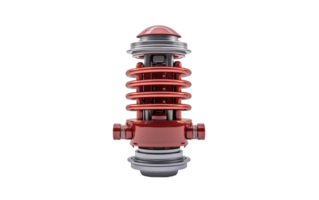 AI generated Insulator for Power Transmission On Transparent Background png