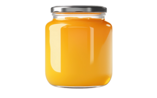 ai generiert frisch Ghee Flasche auf transparent Hintergrund png