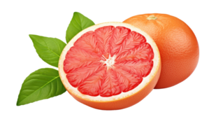 ai generiert beschwingt Grapefruit auf transparent Hintergrund png