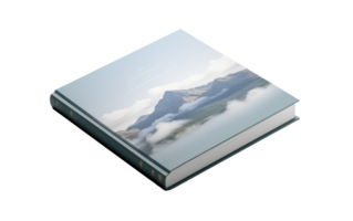 AI generated Book with Graphics On Transparent Background png