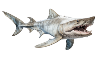 ai généré lutin requin sur transparent Contexte. png