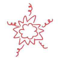 Doodle Handdrawn Explosion Comic vector