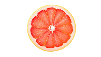 ai gegenereerd grapefruit plak Aan transparant achtergrond png