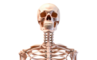 AI generated Bone Structure On Transparent Background png