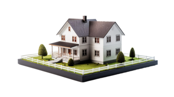 AI generated Innovative House Model On Transparent Background png