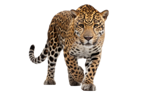 ai gerado jaguar retrato em transparente fundo. png