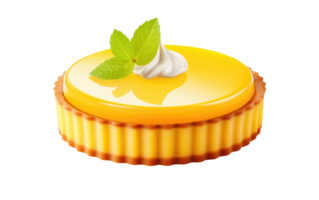 AI generated Lemon Dessert On Transparent Background png