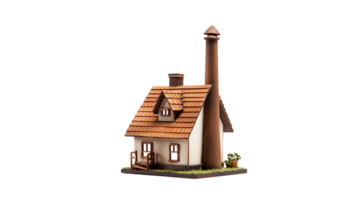 AI generated Mini House On Transparent Background png