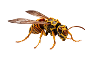 AI generated Paper Wasp On Transparent Background. png