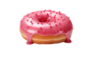 ai generado delicioso rosquilla en transparente antecedentes png