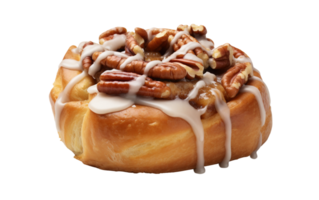 AI generated Pecan Bun On Transparent Background png