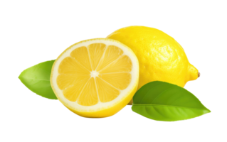 AI generated Crisp Citrus Brilliance On Transparent Background png