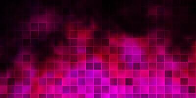 Dark Pink vector background with rectangles.