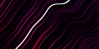 Dark Pink vector backdrop with bent lines.