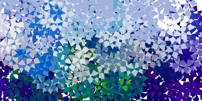 Telón de fondo de vector azul claro con líneas, triángulos.