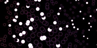 Dark Pink vector backdrop with dots.