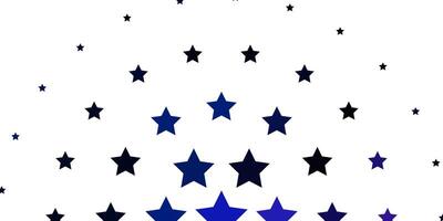Light Pink, Blue vector background with colorful stars.