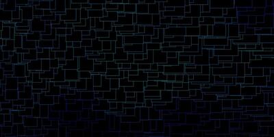 Dark BLUE vector background with rectangles.
