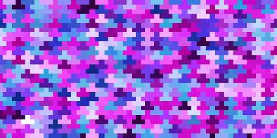 Light Pink, Blue vector texture in rectangular style.