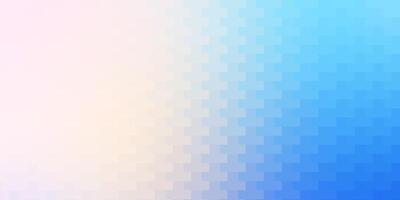 Light Pink, Blue vector backdrop with rectangles.