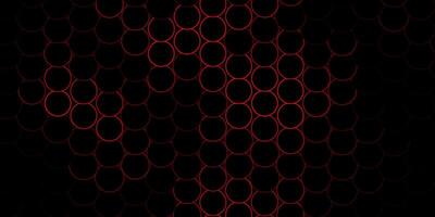 Dark Pink, Red vector pattern with spheres.