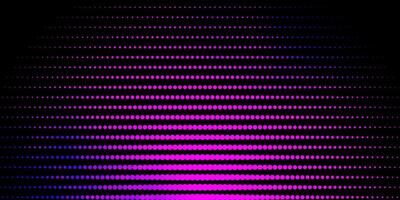 patrón de vector de color rosa oscuro, azul con esferas.