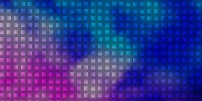 Light Pink, Blue vector texture in rectangular style.