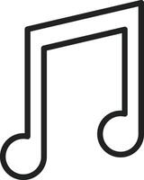 Music icon vector image. Suitable for mobile apps, web apps and print media.