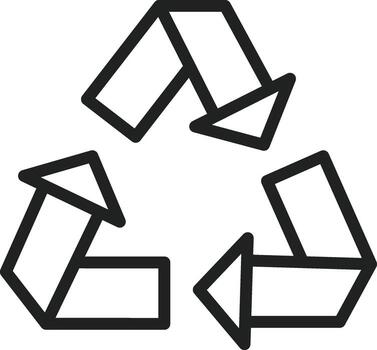 Recycle icon vector image. Suitable for mobile apps, web apps and print media.